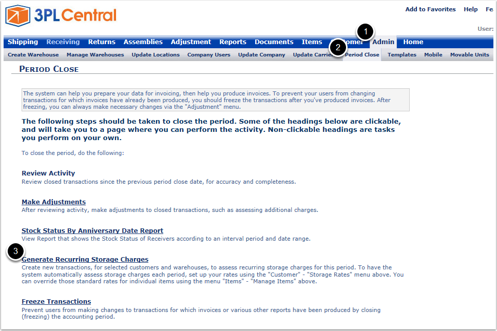 Admin-PeriodClose-GenerateRecurringStorageCharges-TopView