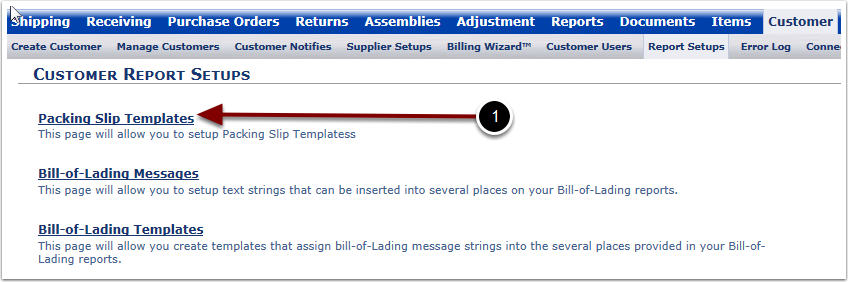 Customer-ReportSetups-PackingSlipTemplatesLink
