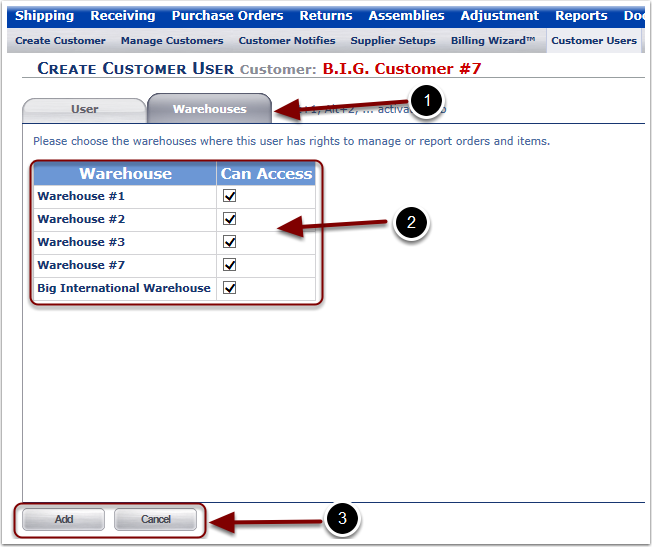 Customer-Users-UserWarehouses