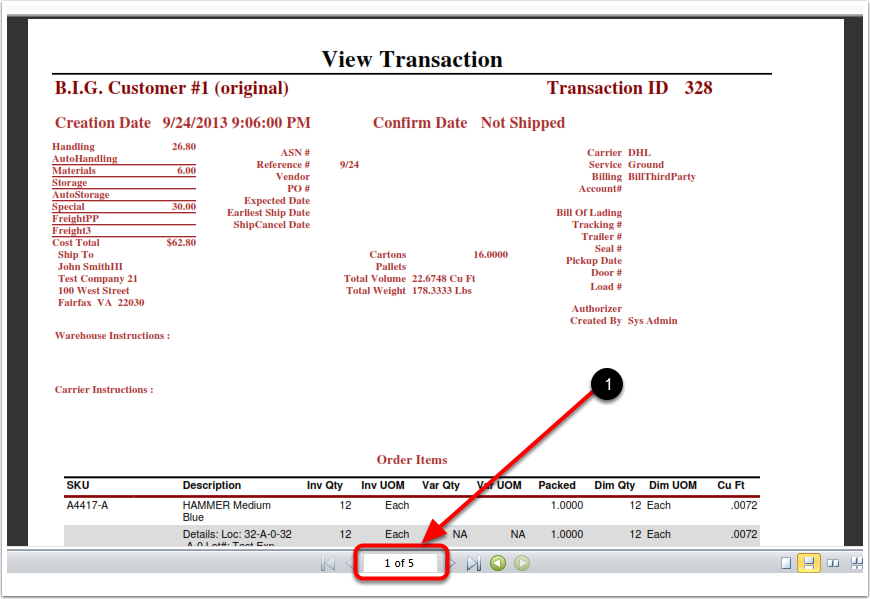 FindOrders-PrintTransactionReport-Example