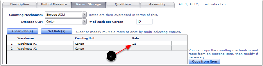 Items-CreateItem-RecurStorage-NewRateShowing