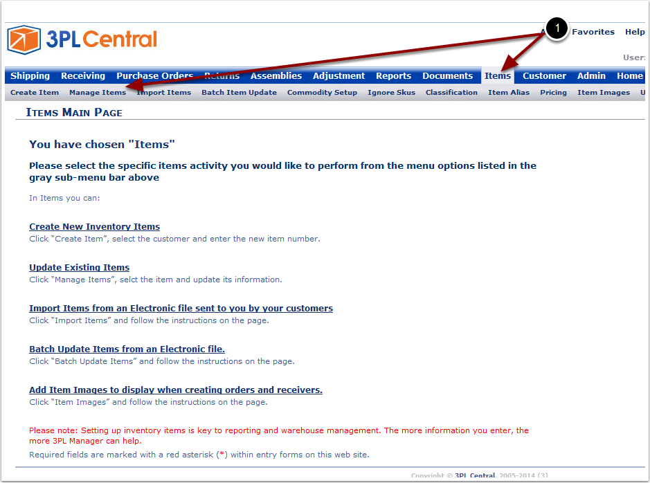 Items-ManageItems-TopView