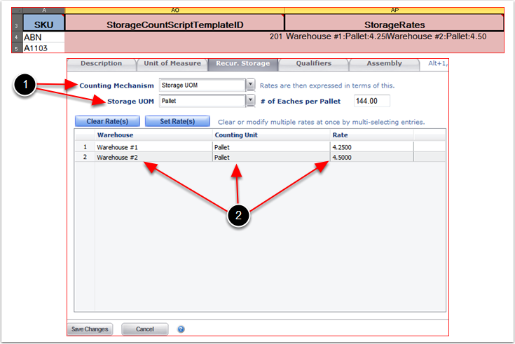 Items-Matching3PLDataToTemplateRecurringStorage