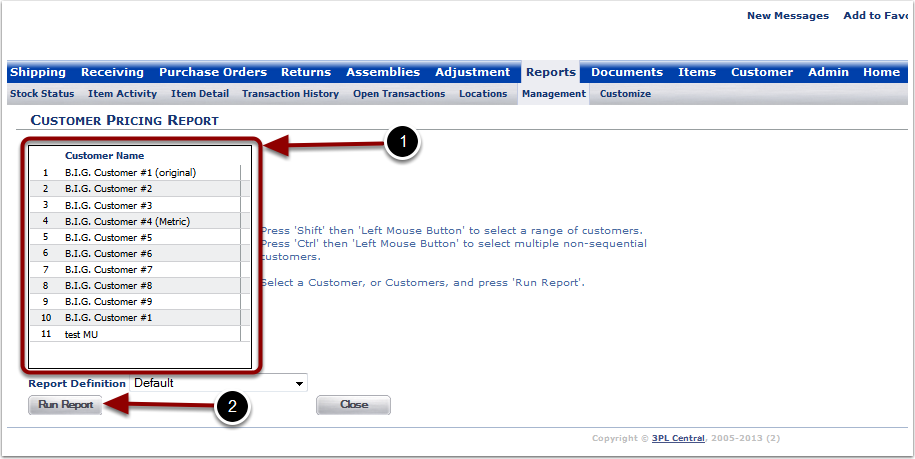 Reports-Management-CustomerPricing-SelectCustomer