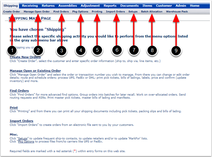 Shipping-PointingOutMenuOptions