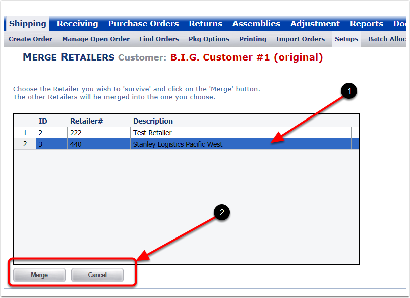 Shipping-Setups-ManageRetailers-MergeRetailers