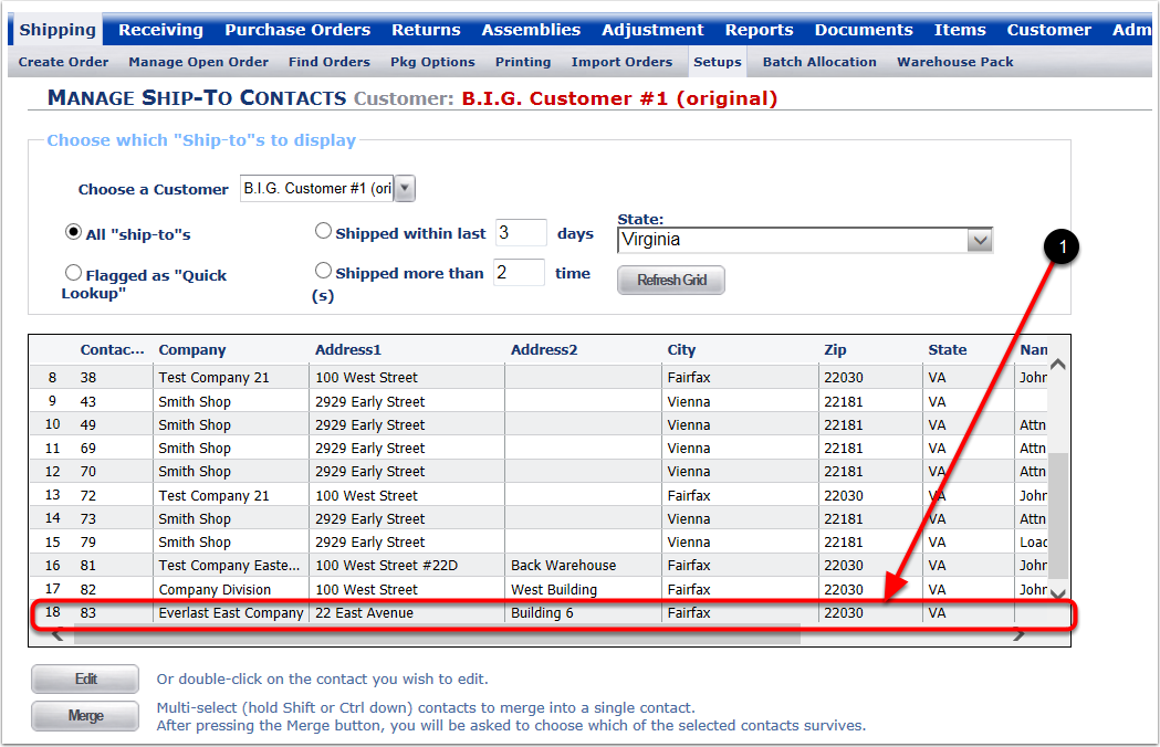 Shipping-Setups-ManageShipToContacts-NewContactShowingInList