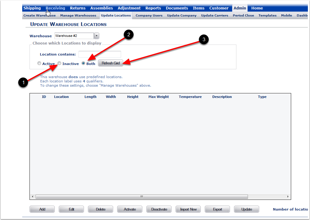 UpdateWarehouseLocations-HowToSelectStuff