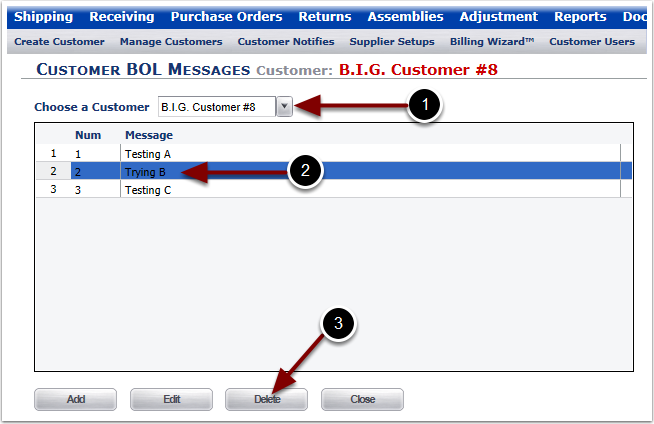 Customer-ReportSetups-BOLMessages-DeleteButton