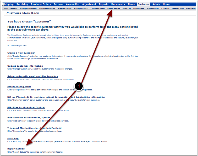 Customer-ReportSetups-TopView