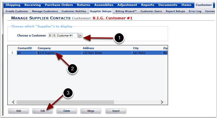 Customer-SupplierSetups-Edit