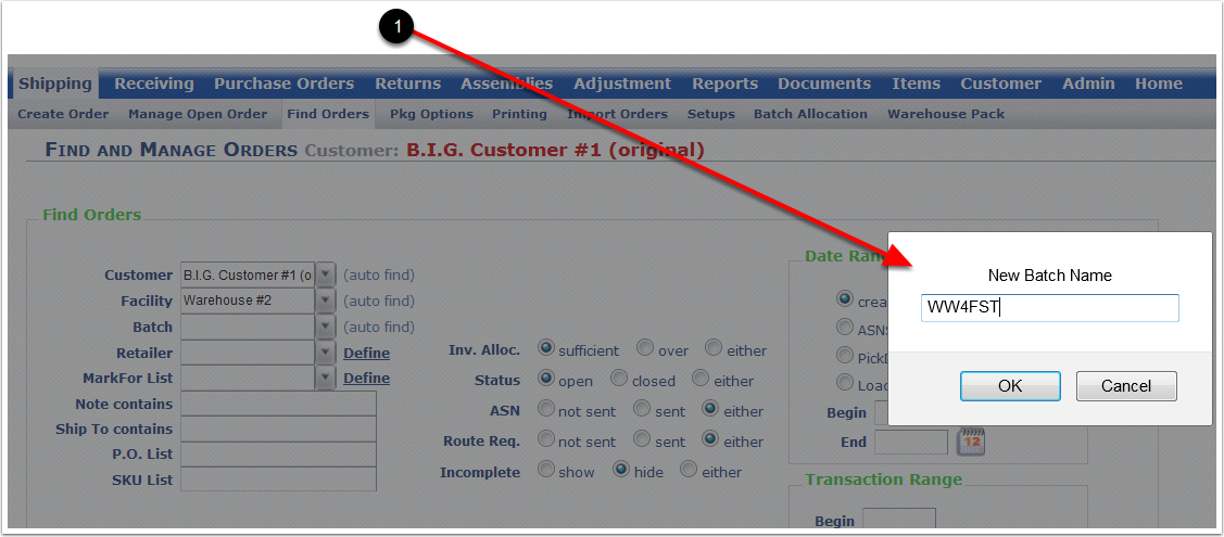 FindOrders-BatchProcess-NewBatchNamePopup