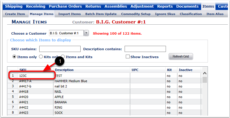 Items-BatchItemUpdate-SKUBefore