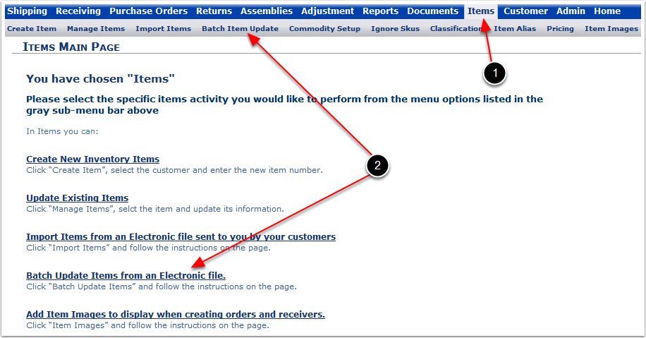 Items-BatchItemUpdate-TopView