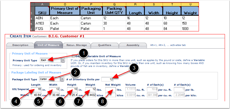 Items-Matching3PLDataToTemplateUOM