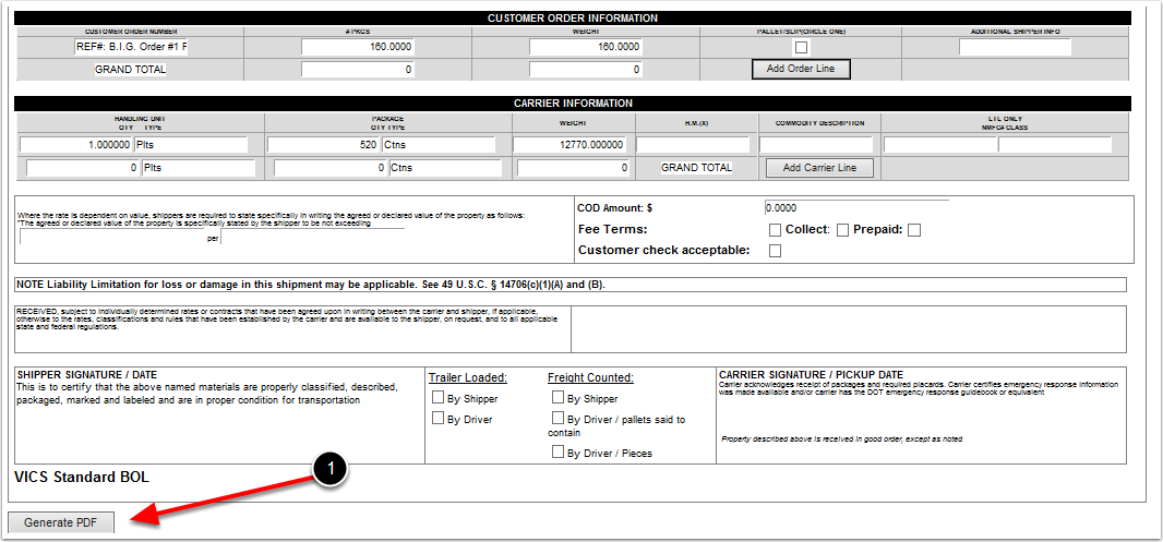 ManageOpenOrder-PrintBillOfLading-GeneratePDF