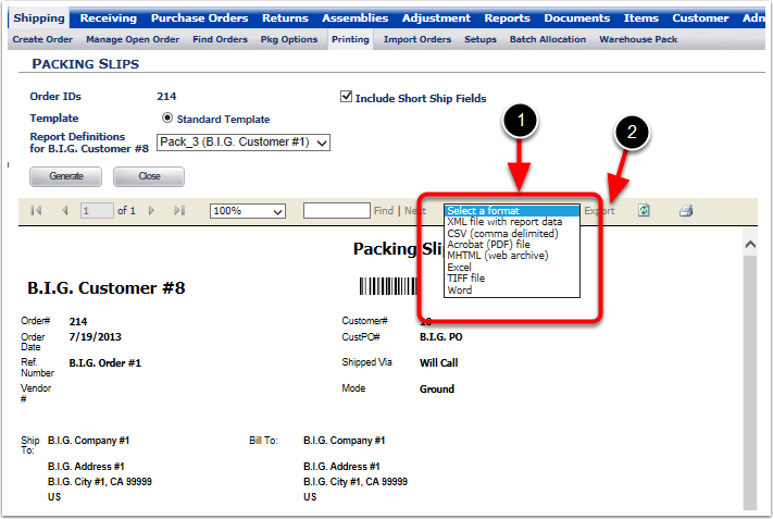 ManageOpenOrder-PrintPackingSlipsSelectFormat