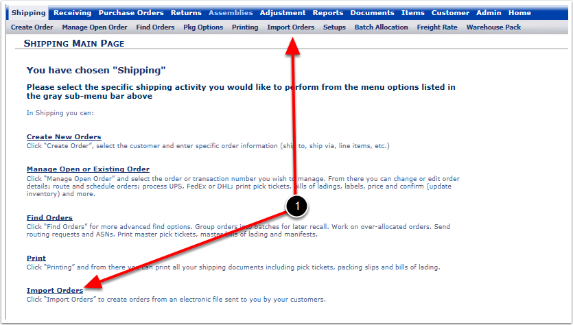 Shipping-ImportOrders-Link
