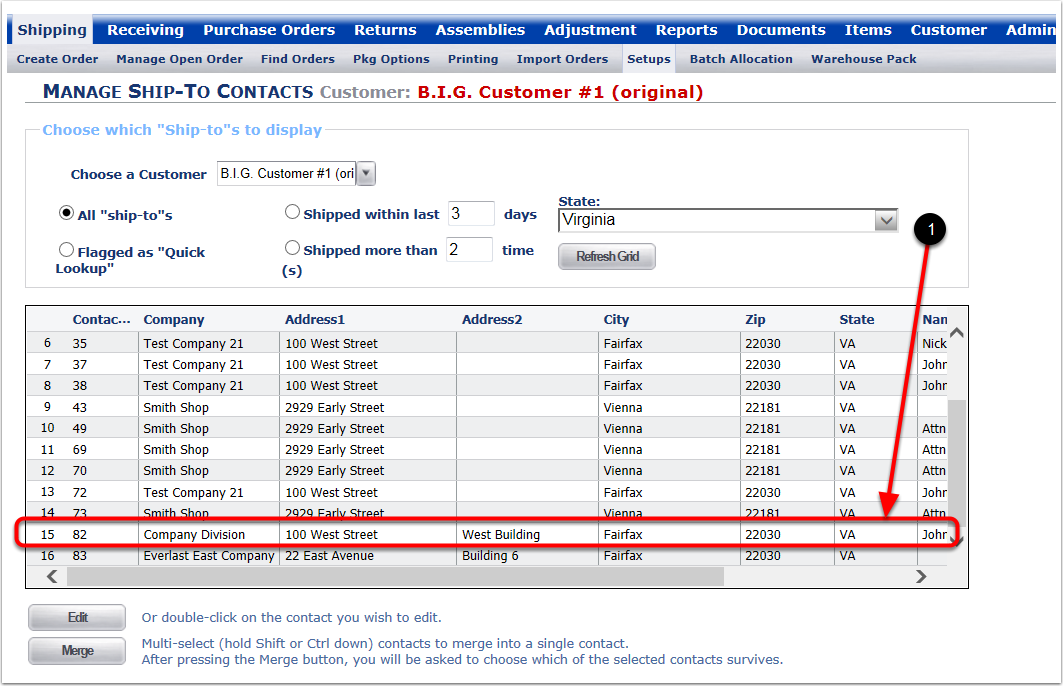 Shipping-Setups-MergeContacts-Results