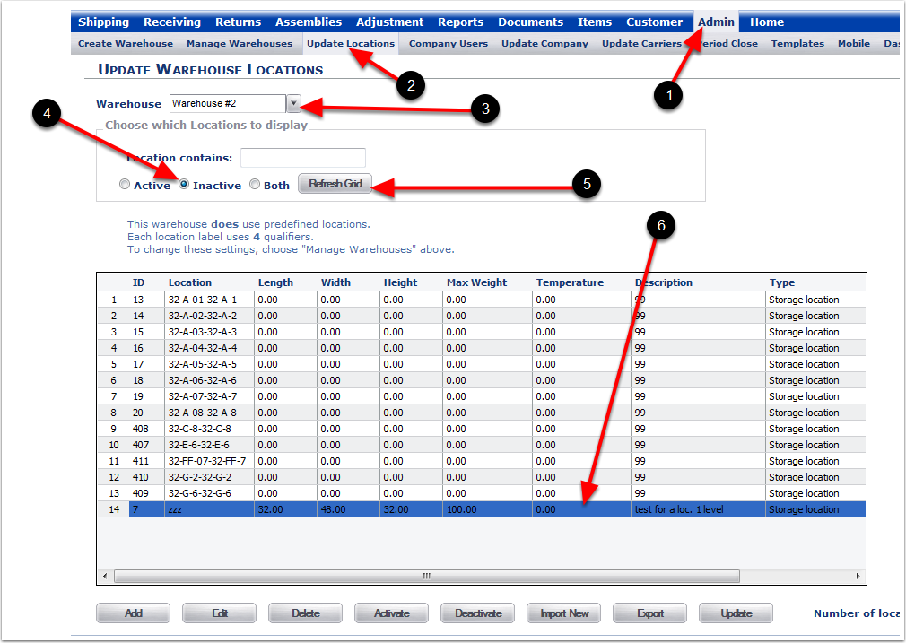 UpdateLocations-ShowDeactivatedLocations